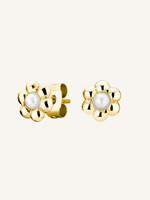 Rosefield daisy flower studs gold