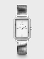 Cluse Fluette Watch Mesh White Silver Colour