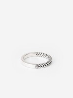 Buddha to Buddha 925 Sterling Zilveren 330 - Barbara Mini Dual Ring Silver