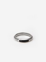 Buddha to Buddha 925 Sterling Zilveren 613 ON - Ben Mini Gemstone Ring Onyx