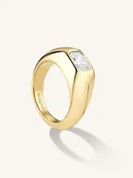 Rosefield Octagon Zirconia Ring