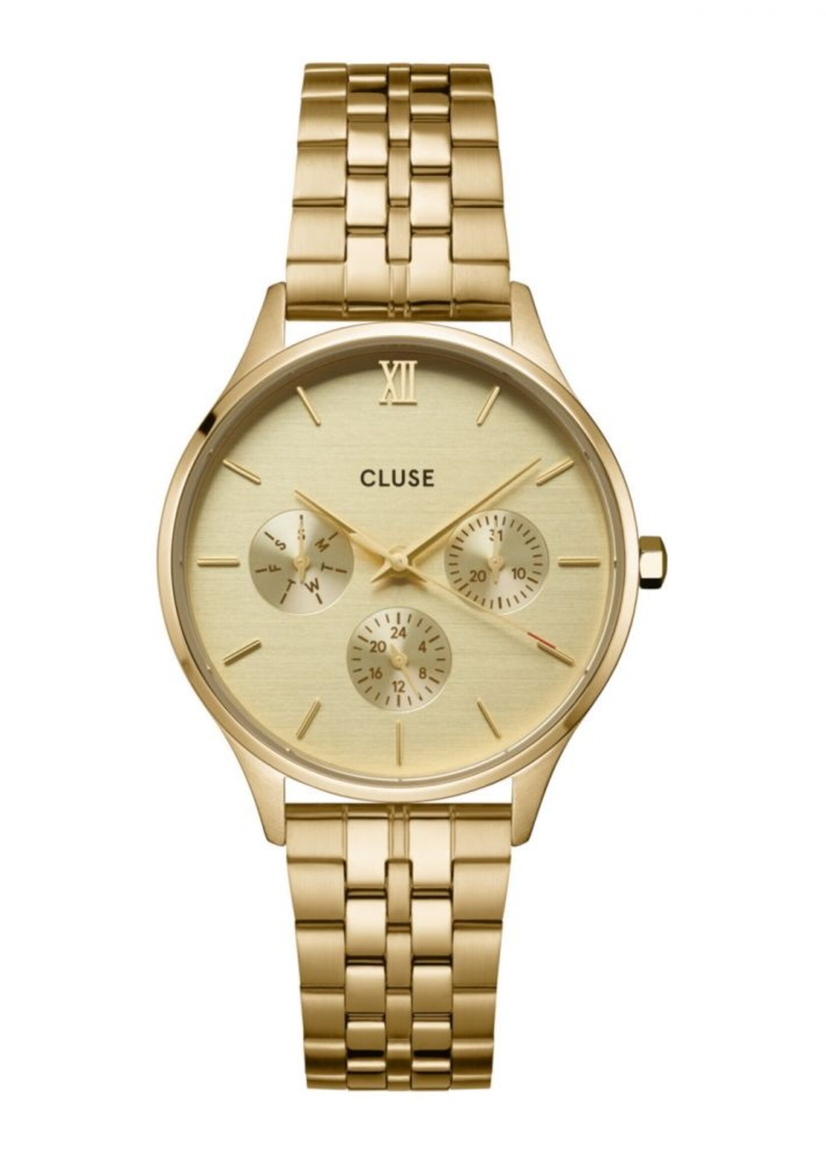 Cluse Minuit Date Watch Steel, Full Gold Colour