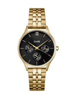 Cluse Minuit Multifunction Watch Steel, Black, Gold Colour