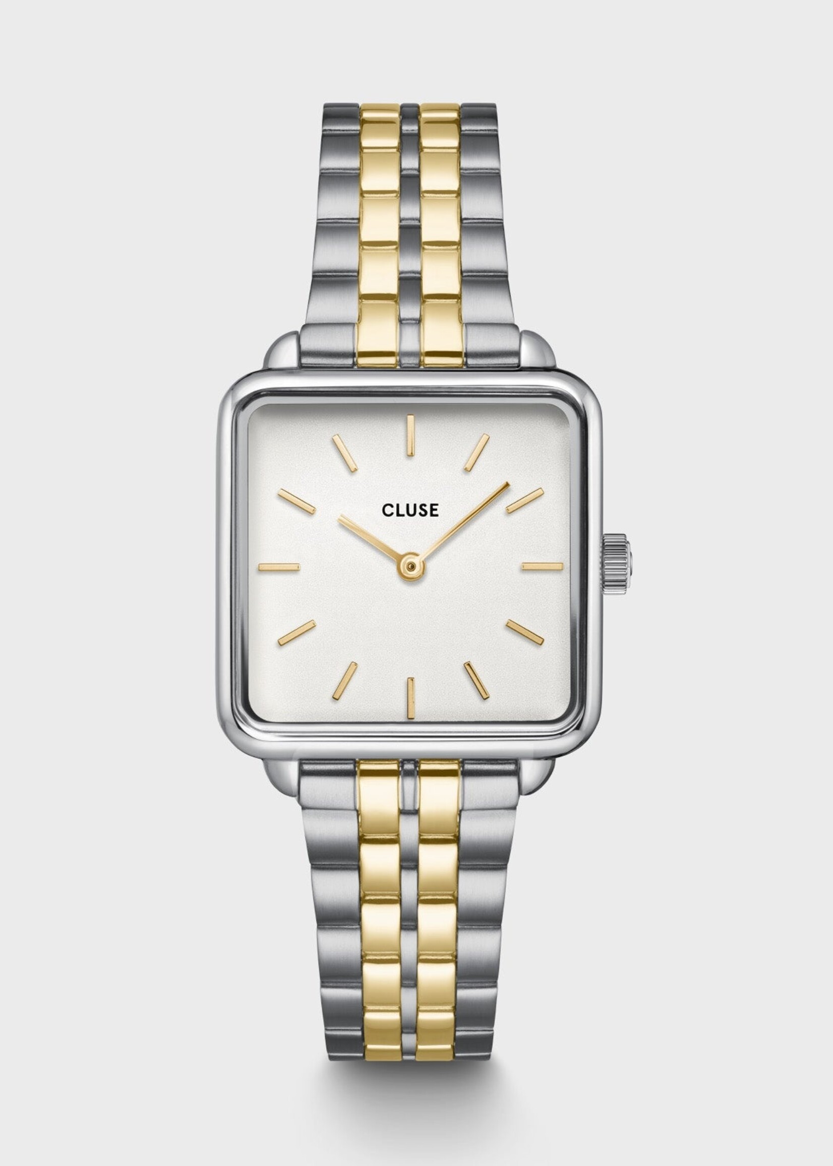 Cluse La Tétragone Watch Steel Coconut Milk, Bicolor