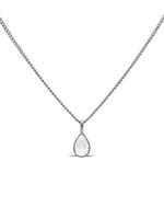 Karma Necklace LILY Drop Zirconia Silver