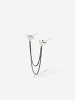 Buddha to Buddha 925 Sterling Zilveren 914 one - Double Chain Studs Single Piece