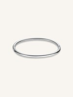 Rosefield Plain Bangle Silver