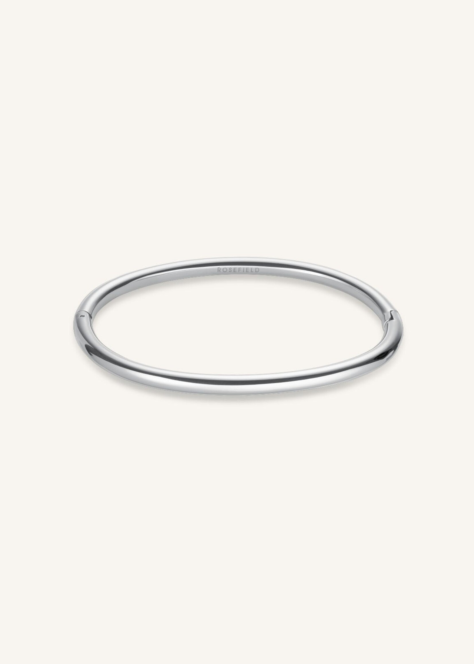 Rosefield Plain Bangle Silver