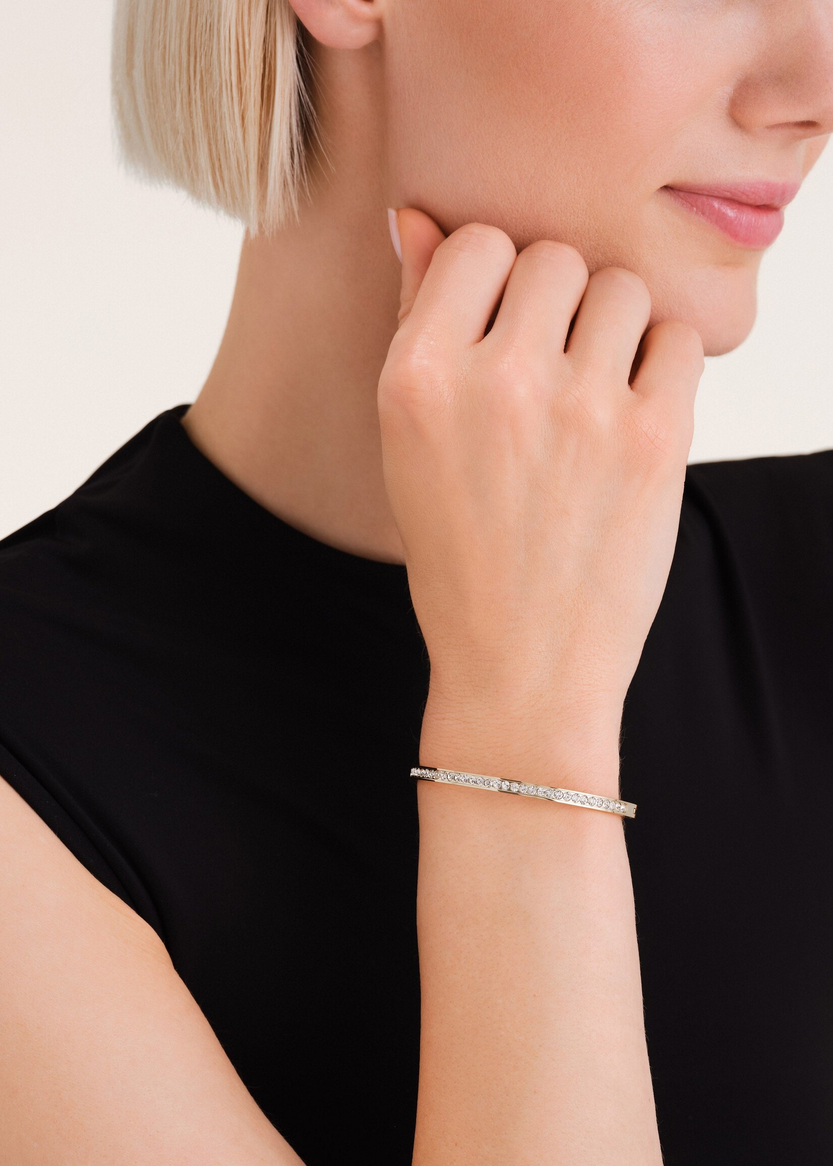 Rosefield Crystal Bangle Gold