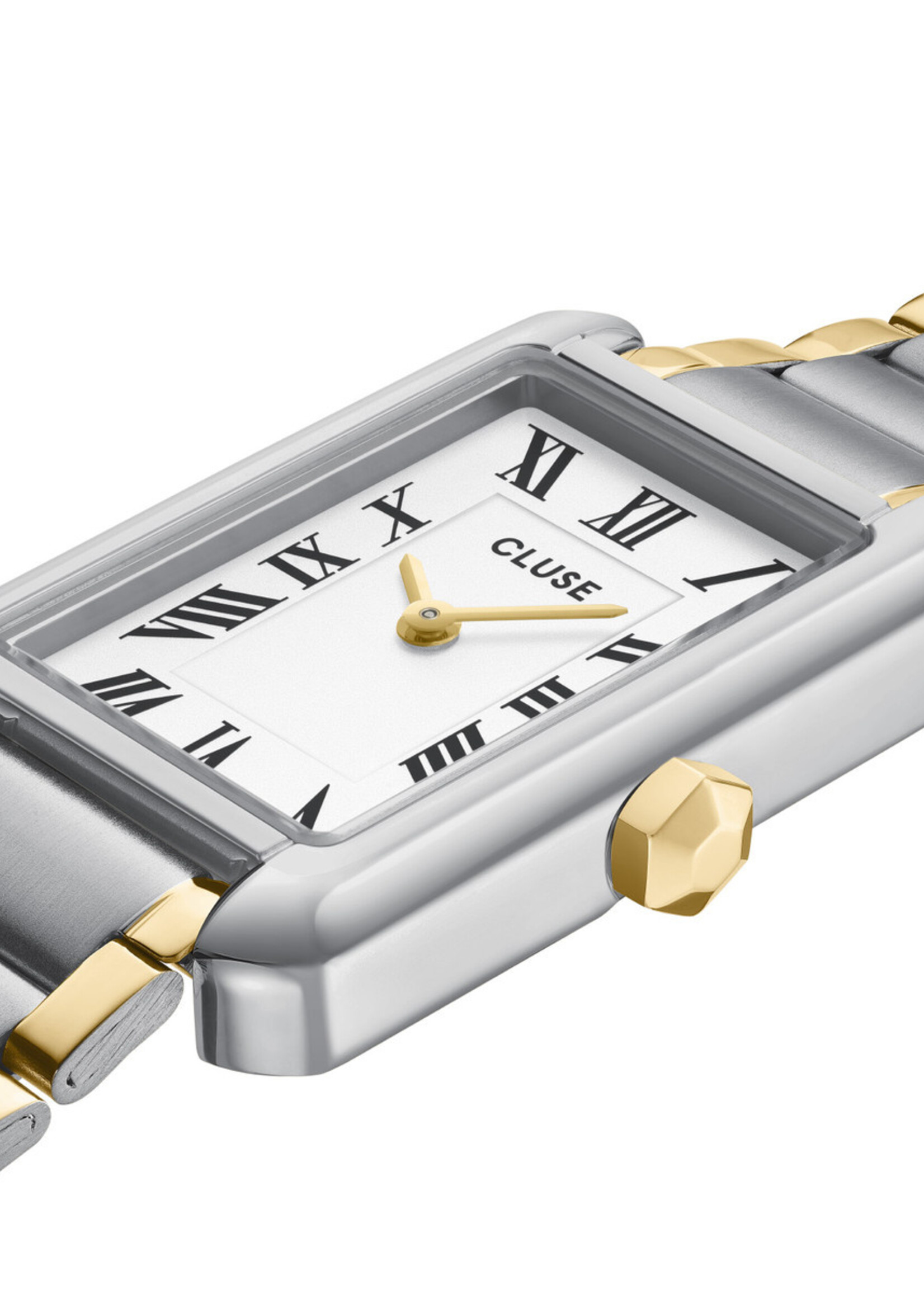 Cluse Belisenna Watch Steel, White, Bicolour