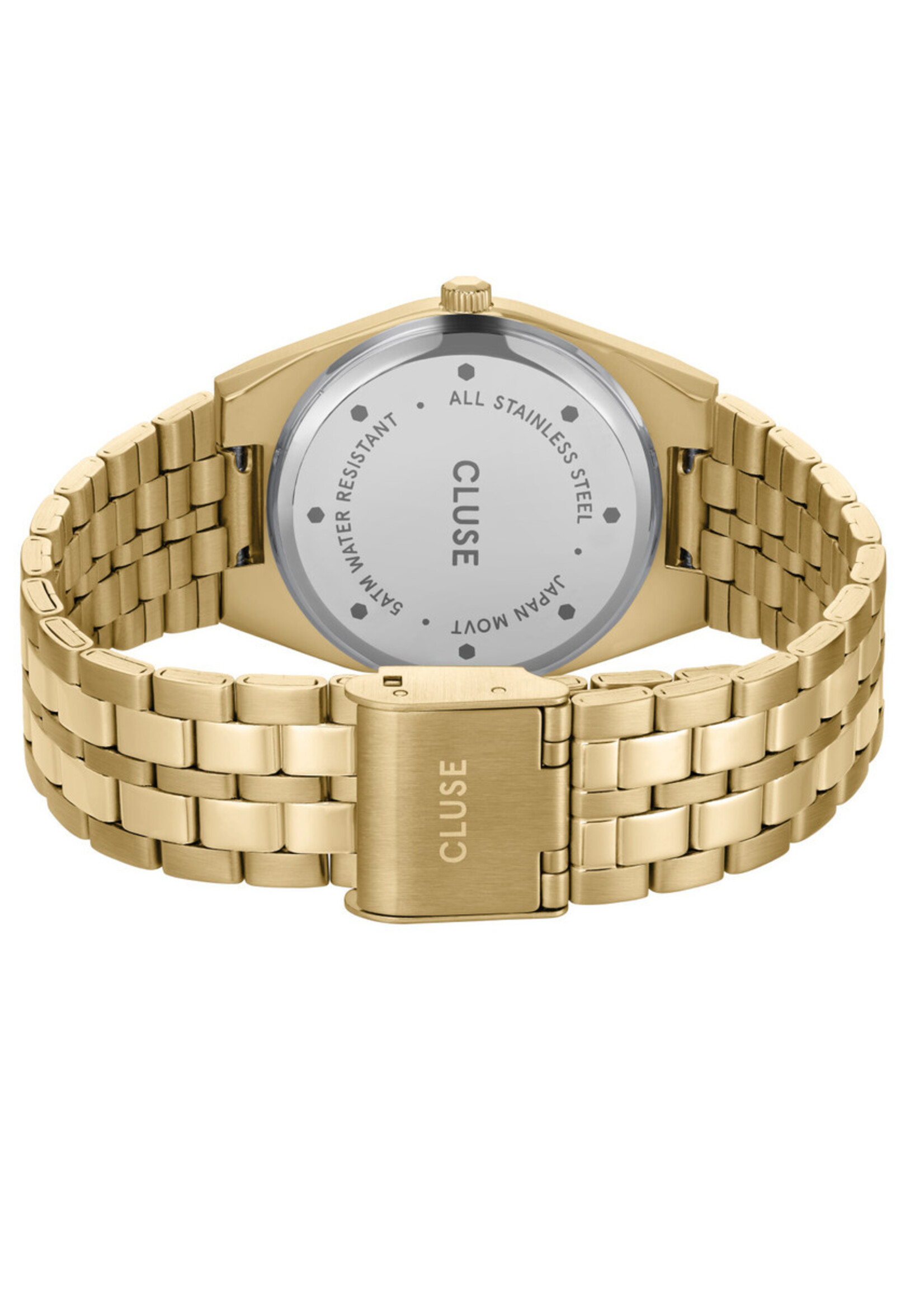 Cluse Retro 70's Watch Steel, Forest Green, Gold Colour
