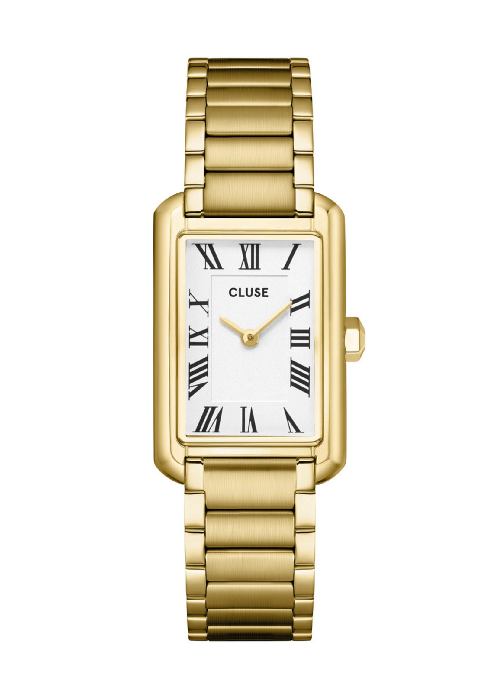 Cluse Belisenna Watch Steel, White, Gold Colour