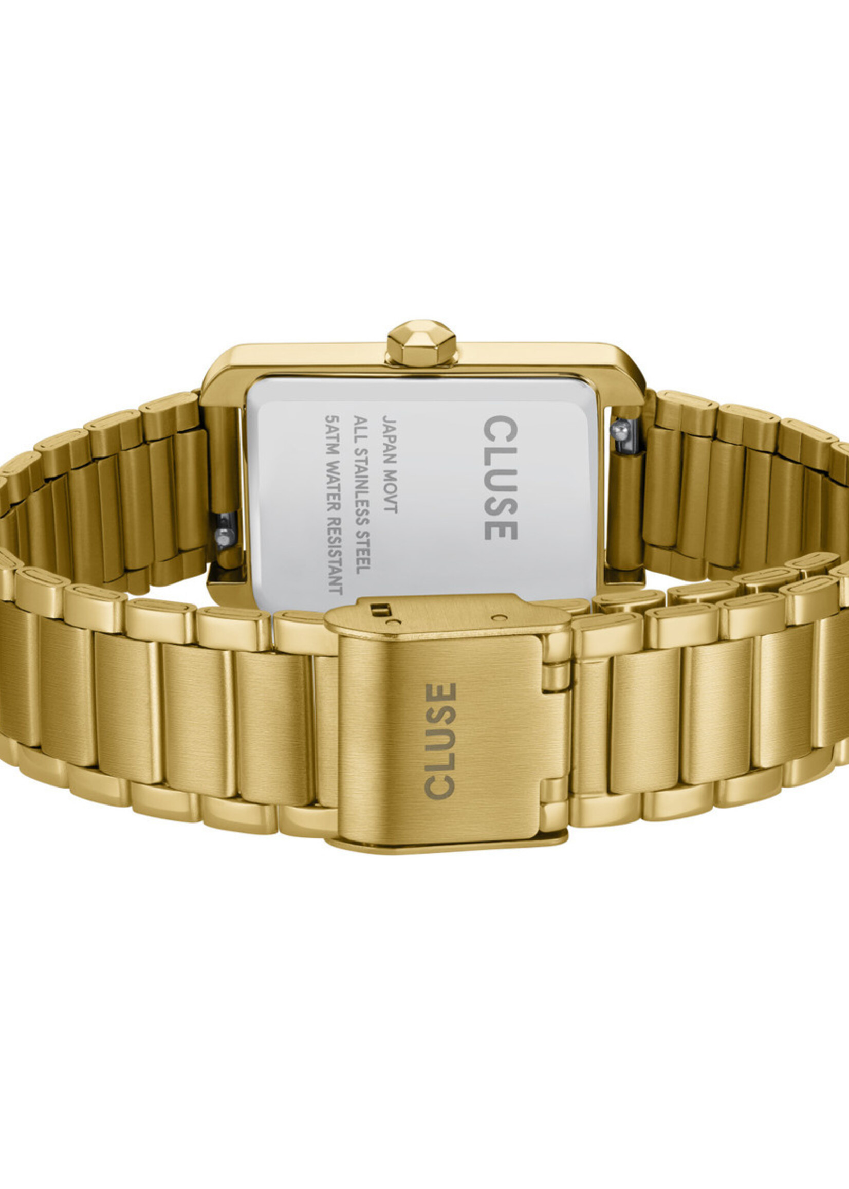 Cluse Belisenna Watch Steel, White, Gold Colour