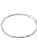Ferrum by Tom Silver Schakelarmband - Palmier, Vossenstaart - 4mm - 19cm