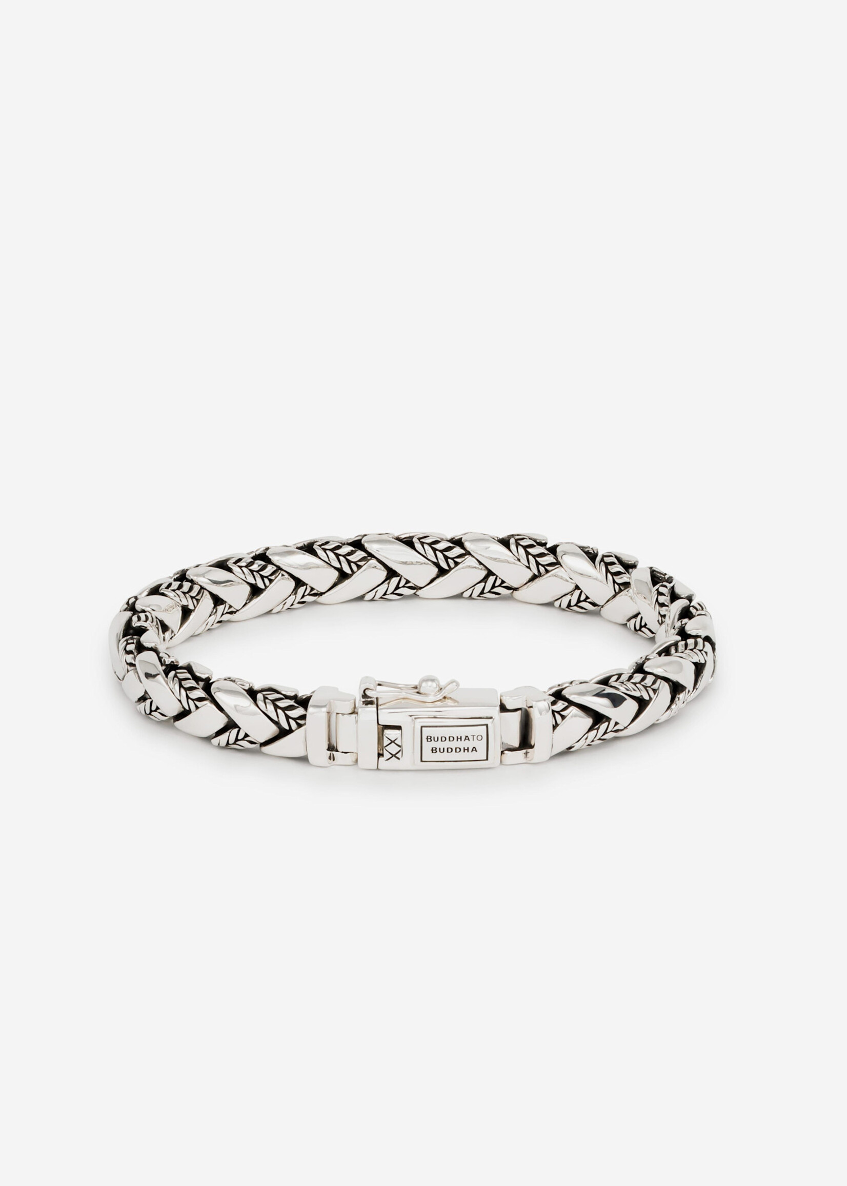 Buddha to Buddha 925 Sterling Zilveren 128 - George Texture Bracelet Silver