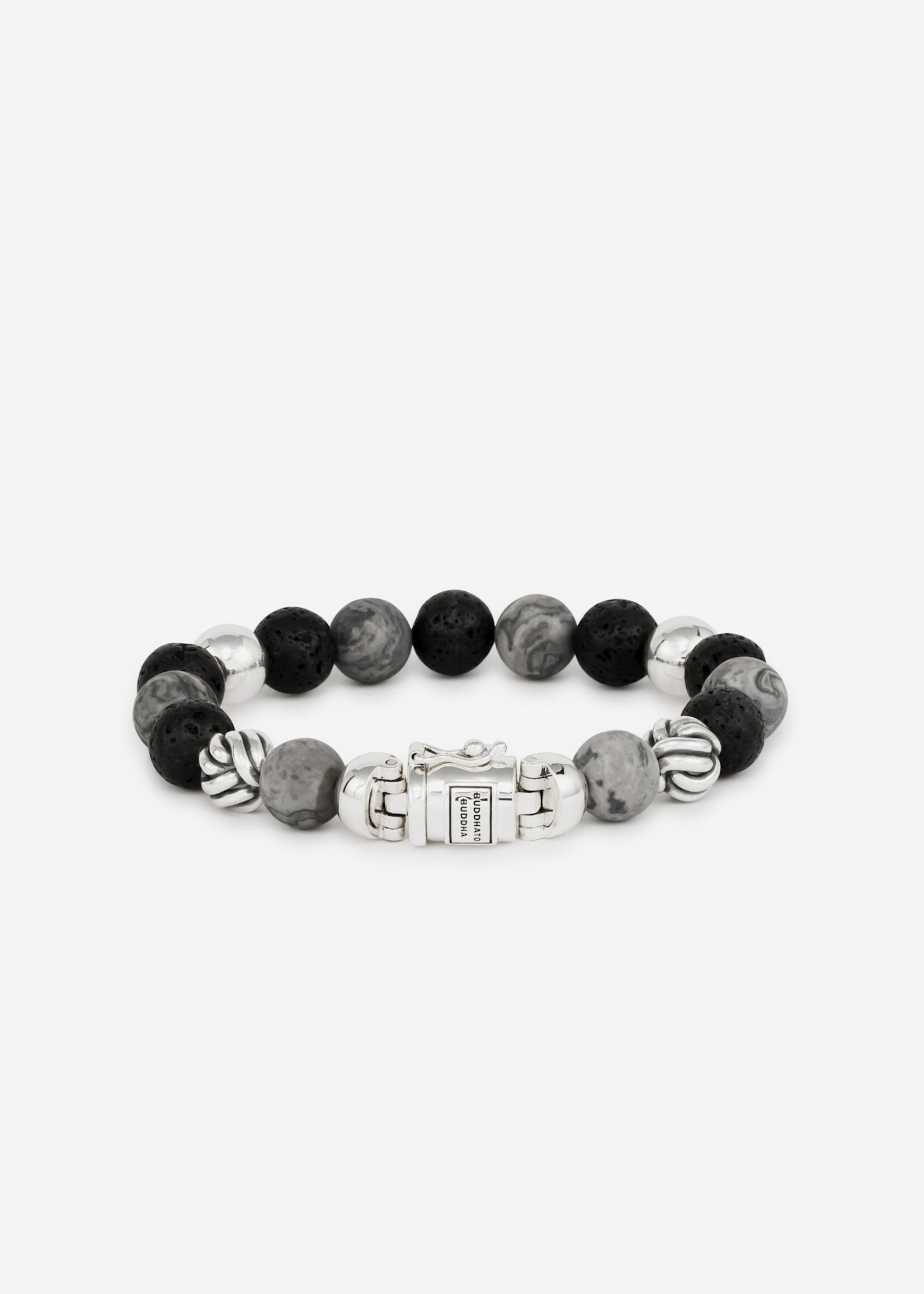 Buddha to Buddha 925 Sterling Zilveren 188 MG - Spirit Bead Mix Grey Picasso Jasper