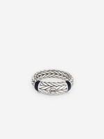 Buddha to Buddha 925 Sterling Zilveren 619 Ellen Stone Ring Silver Tigereye Navy
