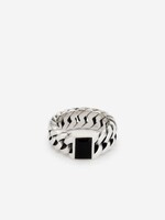 Buddha to Buddha 925 Sterling Zilveren 603 ON - Chain Stone Onyx Ring