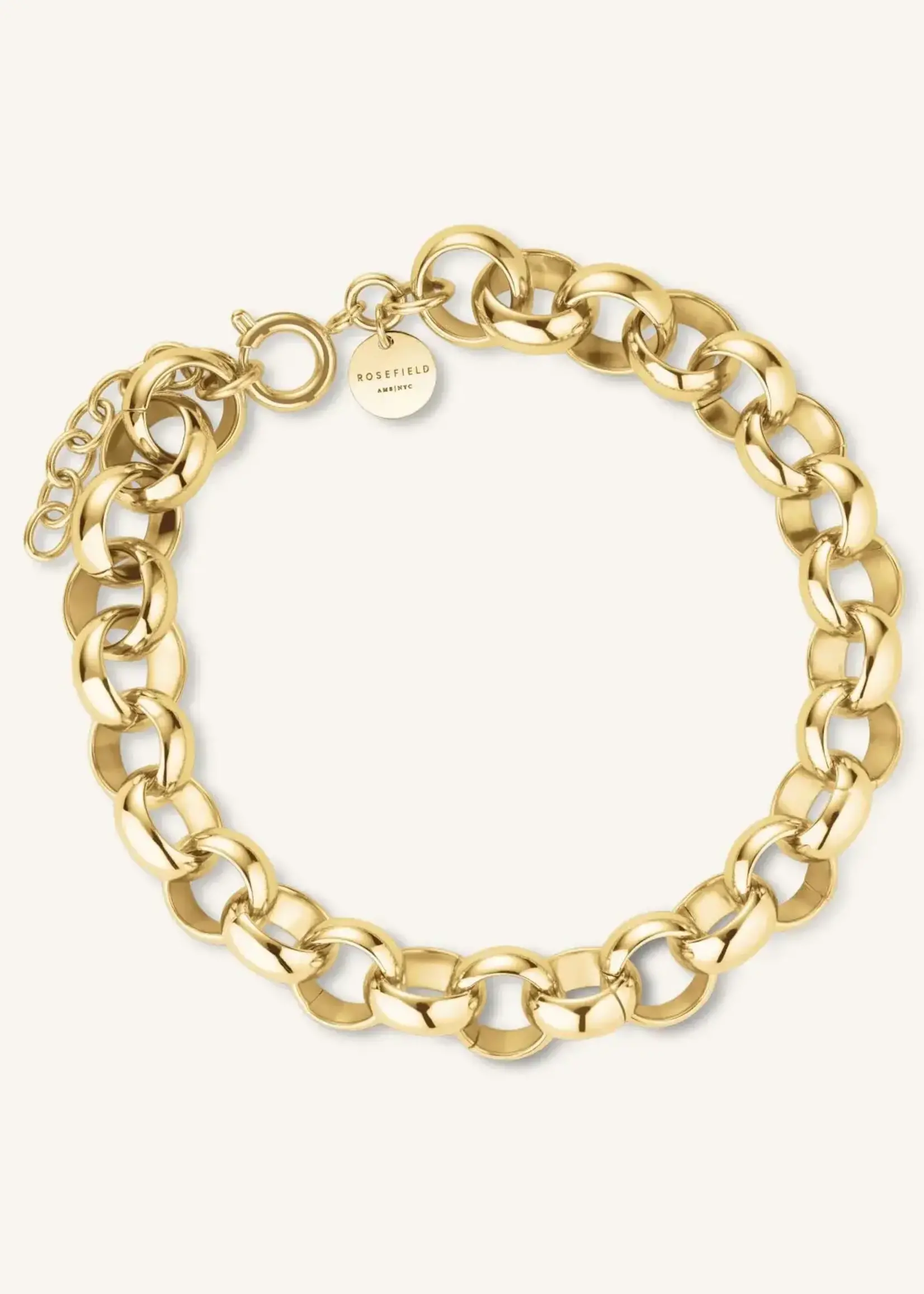 Rosefield Chunky Roll Bracelet Gold