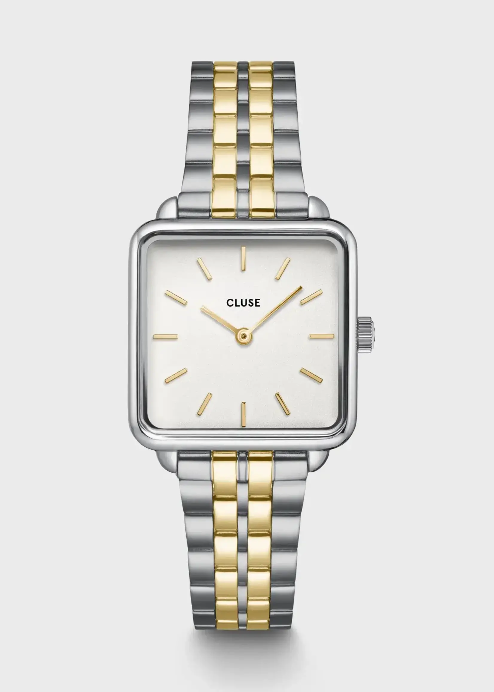 Cluse La Tétragone Watch Steel Coconut Milk, Bicolor