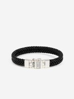 Buddha to Buddha 925 Sterling Zilveren 138 BL - Barbara Leather Bracelet Black