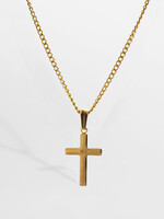 Northern Legacy Cross Chain Necklace - Gold Tone