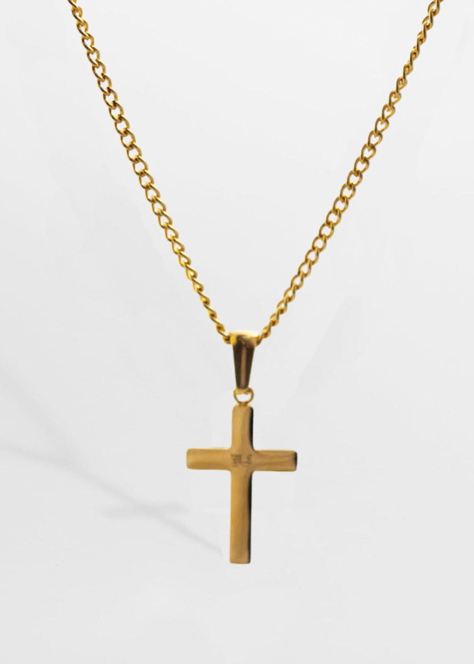 Northern Legacy Cross Chain Necklace - Gold Tone