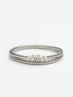 Buddha to Buddha 925 Sterling Zilveren 044 - Bracelet Ben Mini Double Silver