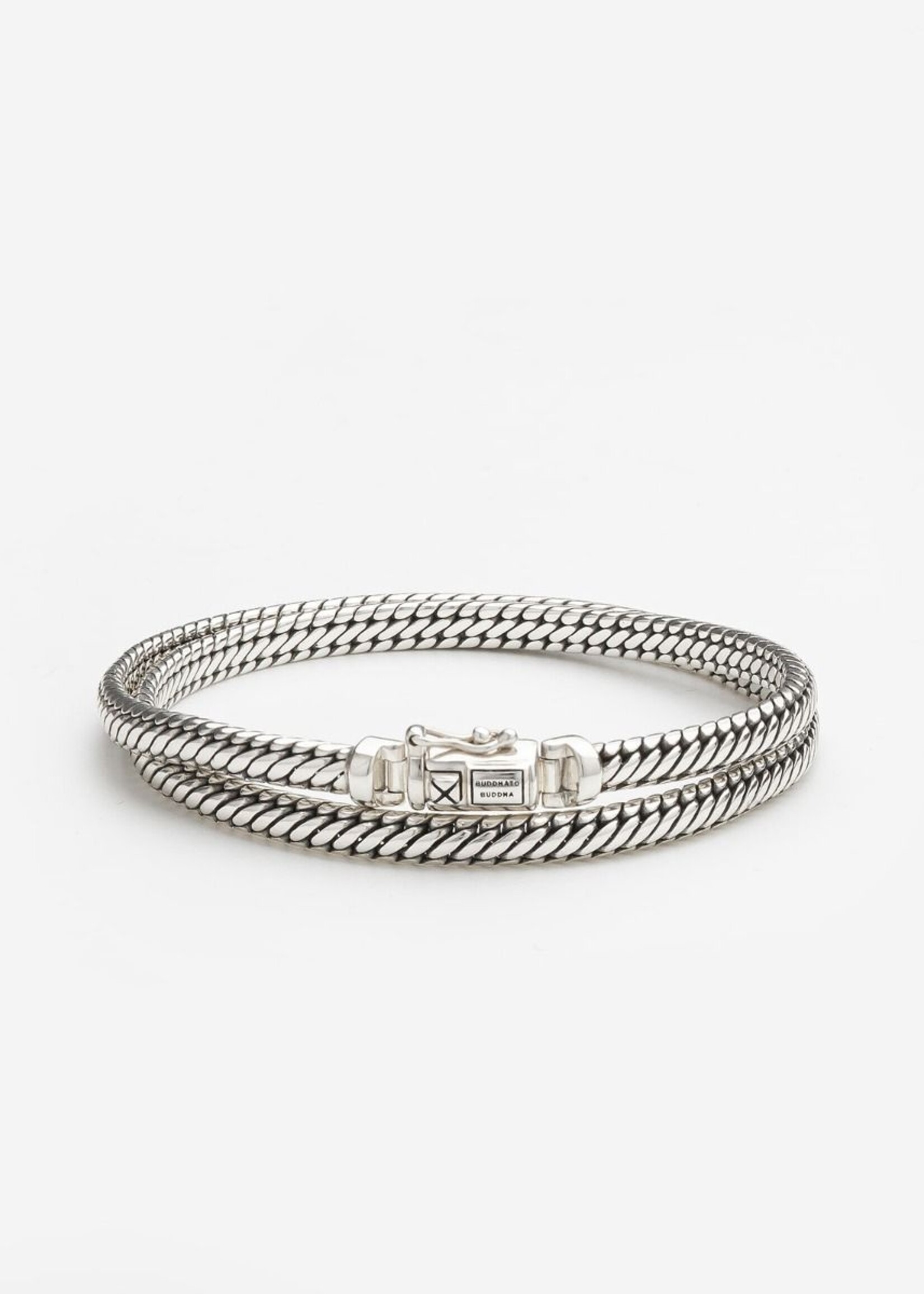 Buddha to Buddha 925 Sterling Zilveren 044 - Bracelet Ben Mini Double Silver