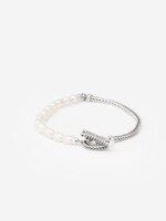 Buddha to Buddha 925 Sterling Zilveren 139 Barbara Pearl Bracelet