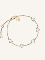 Rosefield Row of Hearts Bracelet