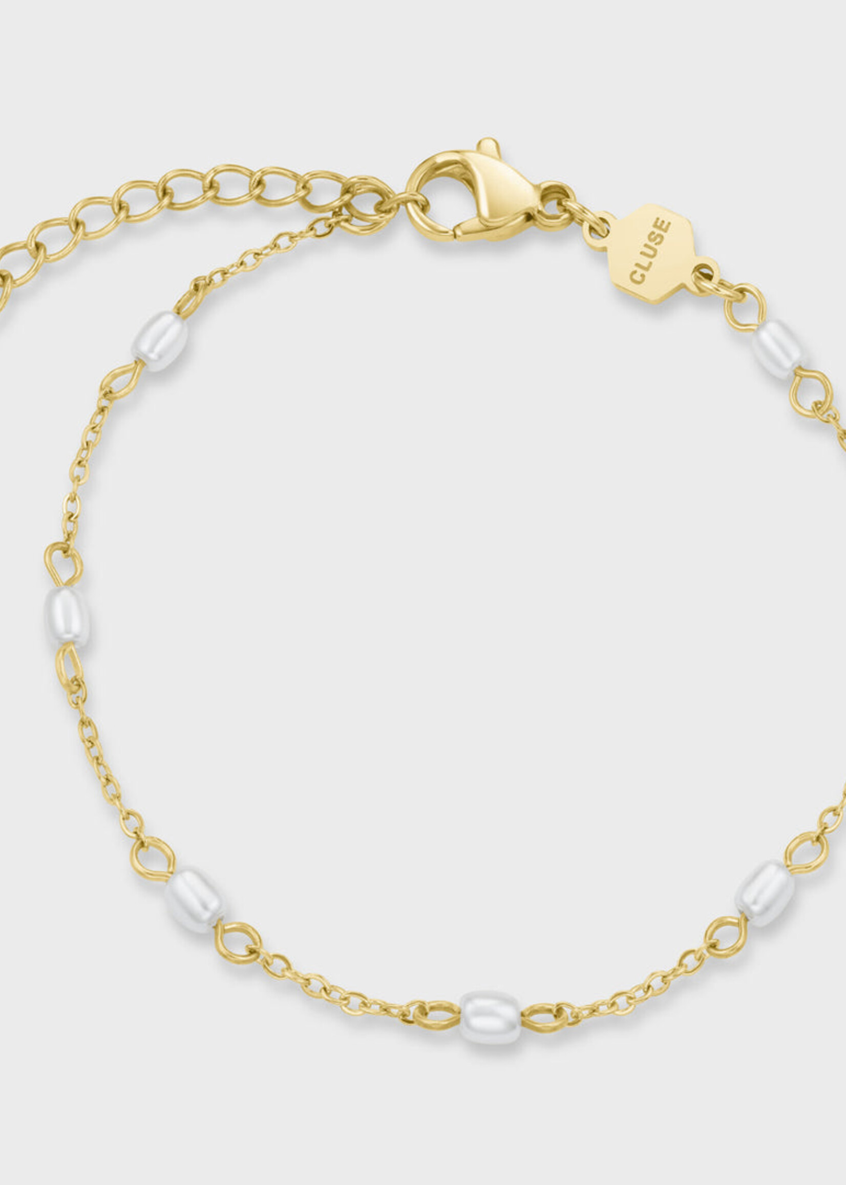 Cluse Essentielle Pearl Bracelet, Gold Colour