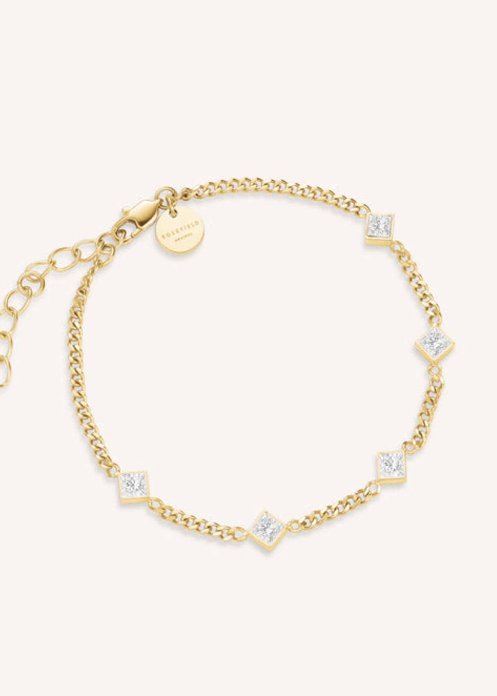 Rosefield Crystal Bracelet Gold Colored