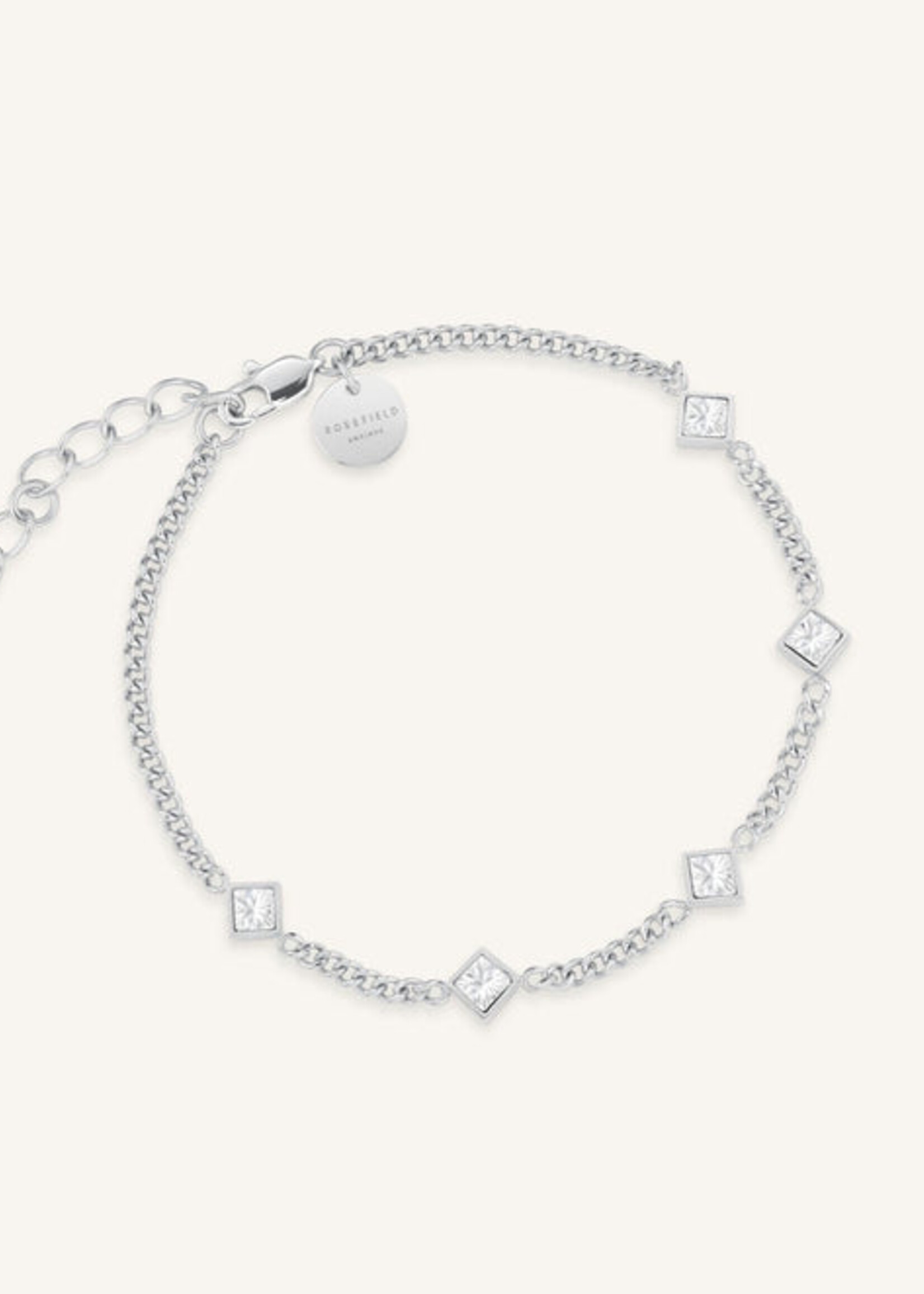 Rosefield Crystal Bracelet Sivler Colored