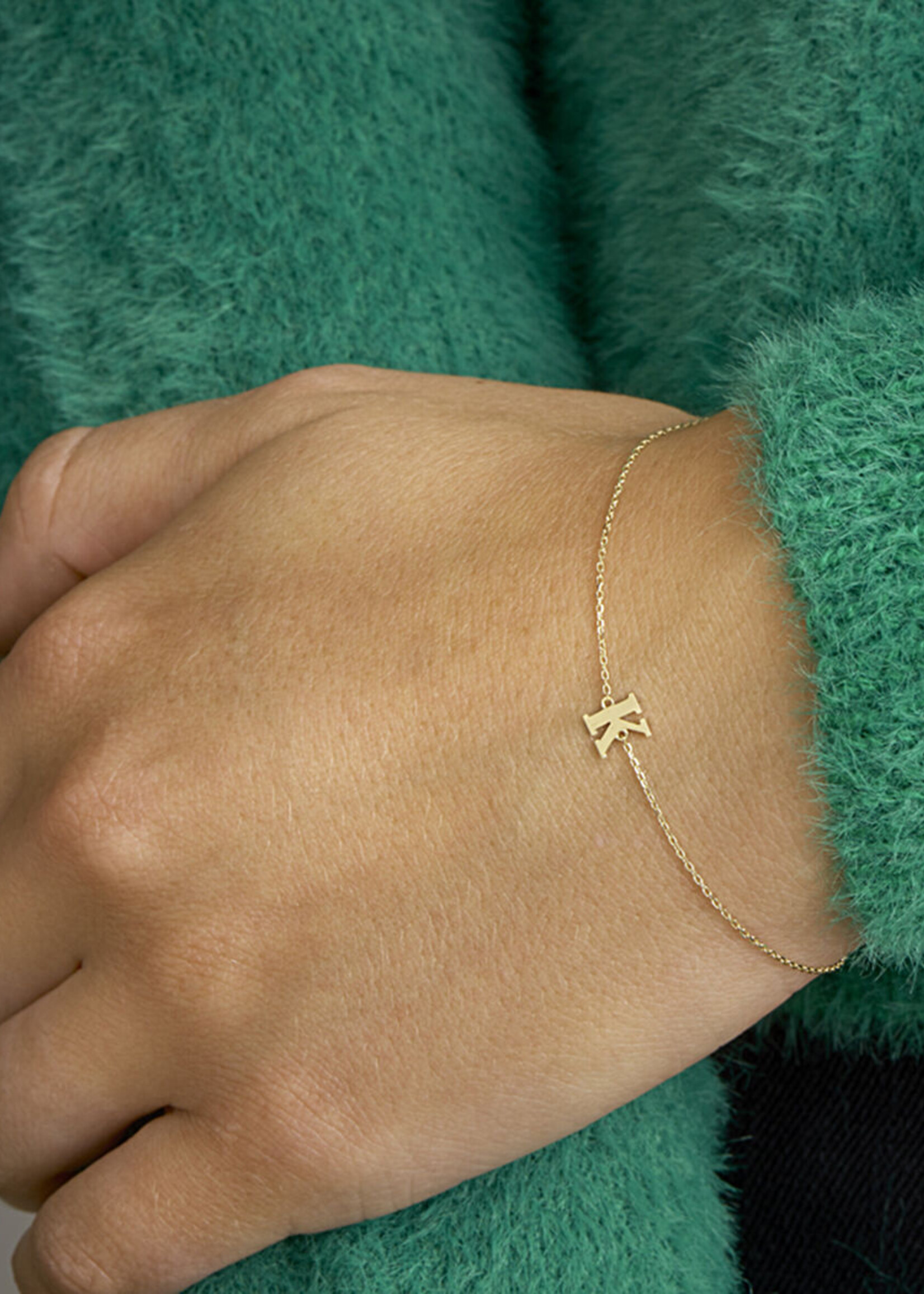 armband letter 16,5 - 17,5 - 18,5 cm