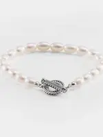 Buddha to Buddha 329  Bracelet Barbara Full Pearl Silver