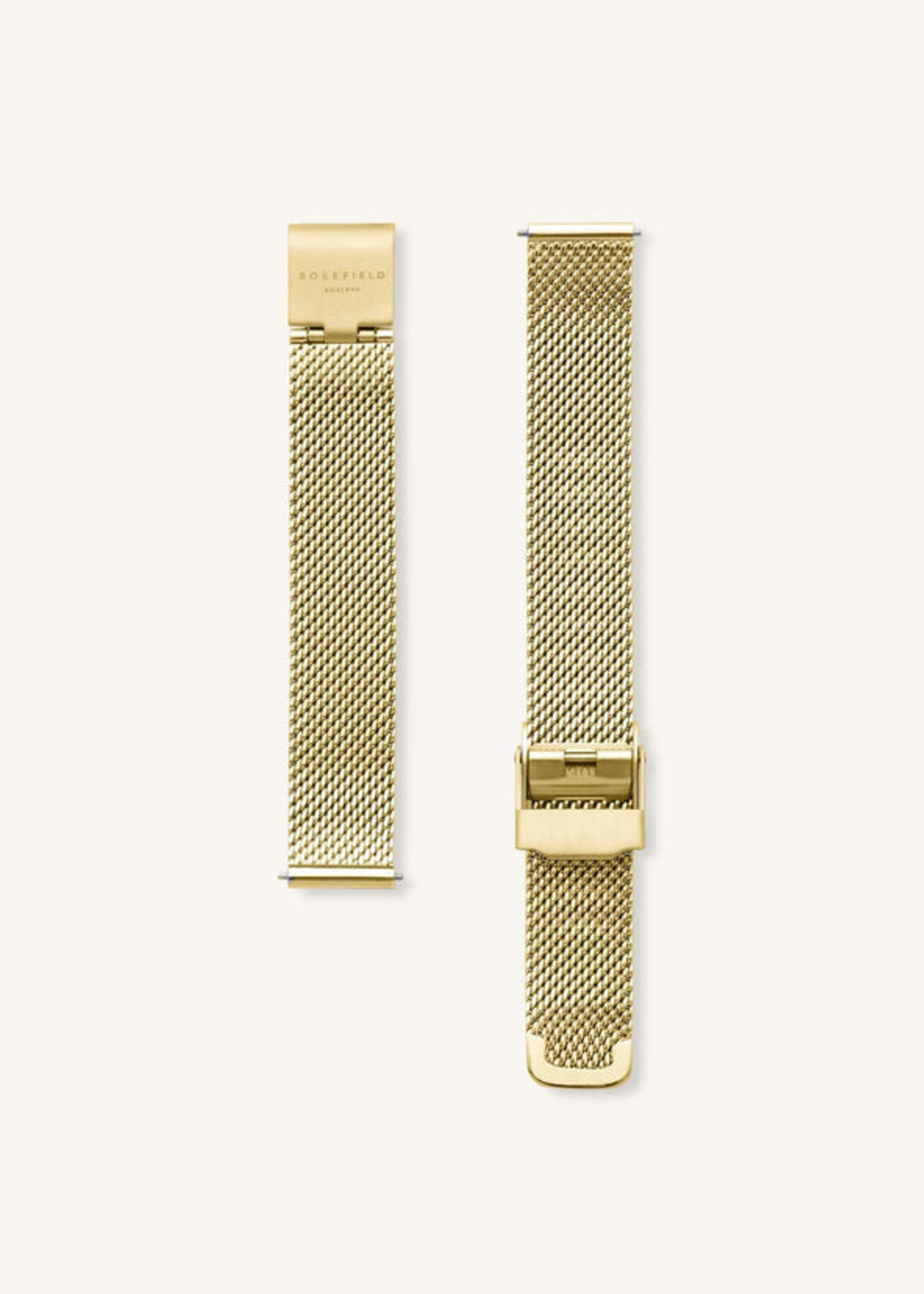Rosefield Mesh Gold strap 12mm