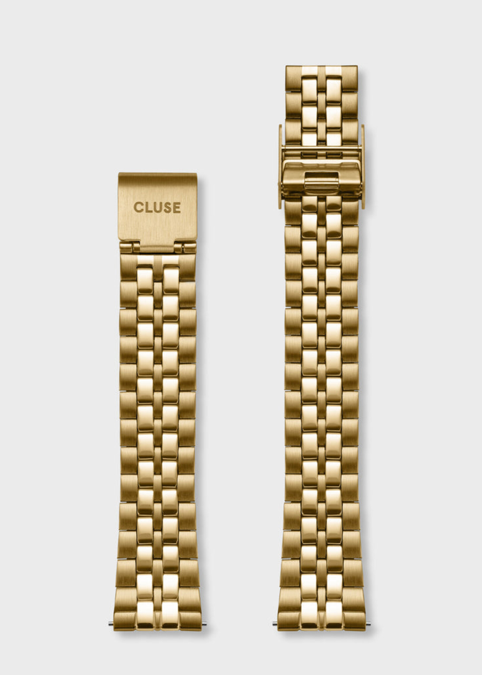 Cluse Strap 16 mm Steel 5-Link, Full Gold