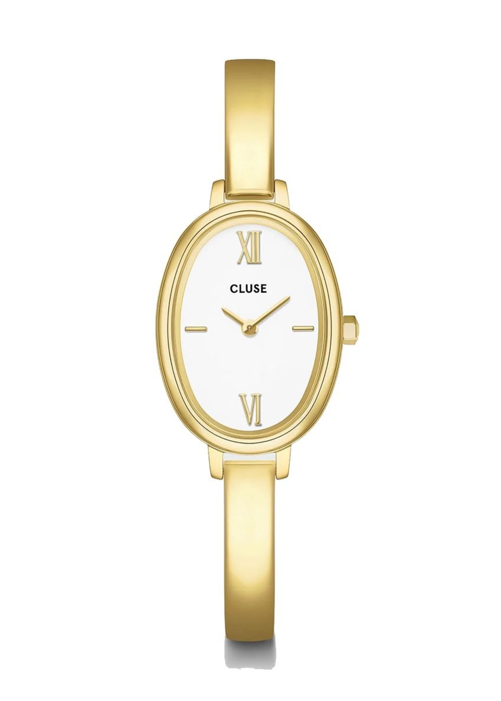 Cluse L'Ovale Watch Steel, White, Gold Colour