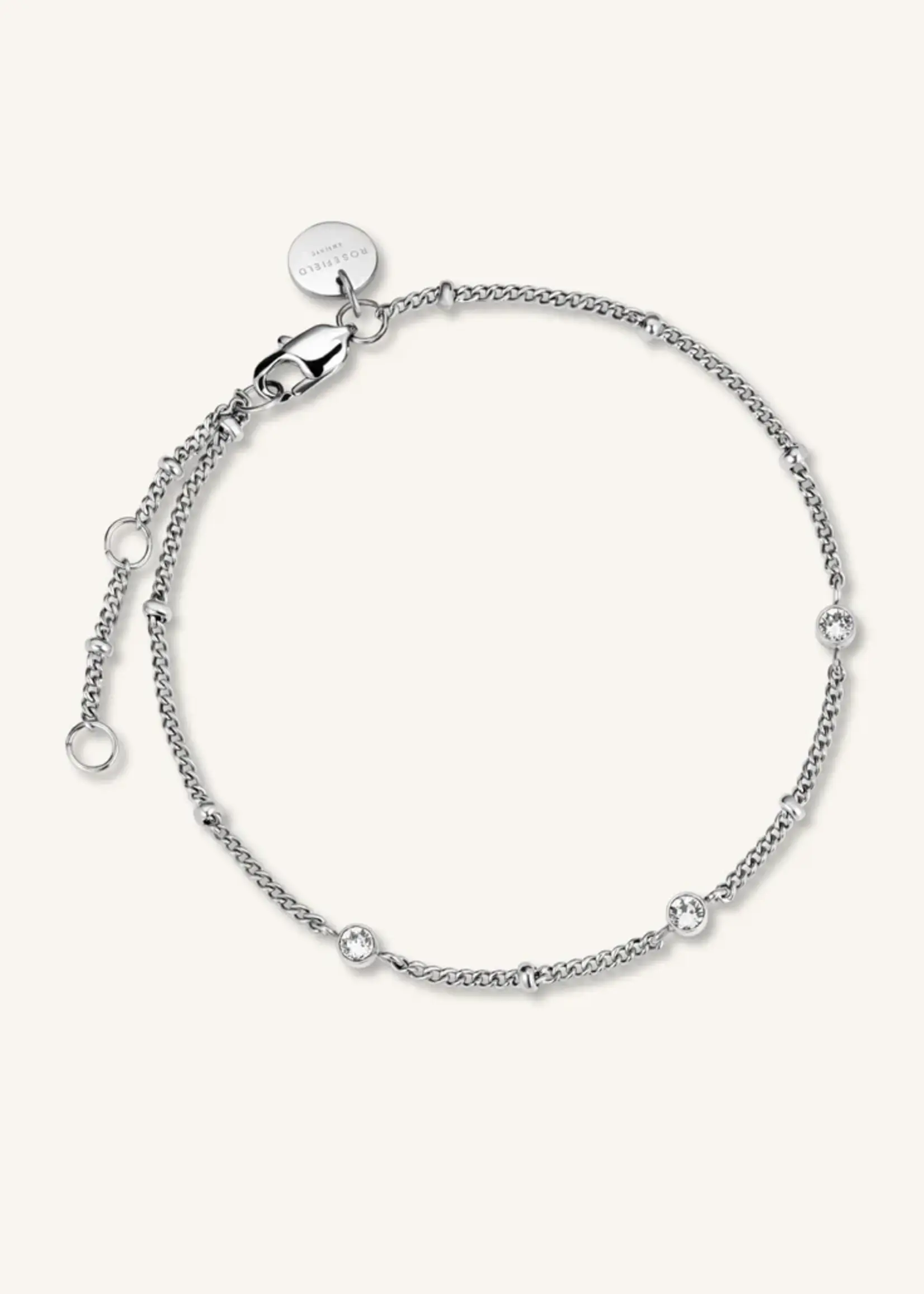 Rosefield Crystal Bracelet Silver