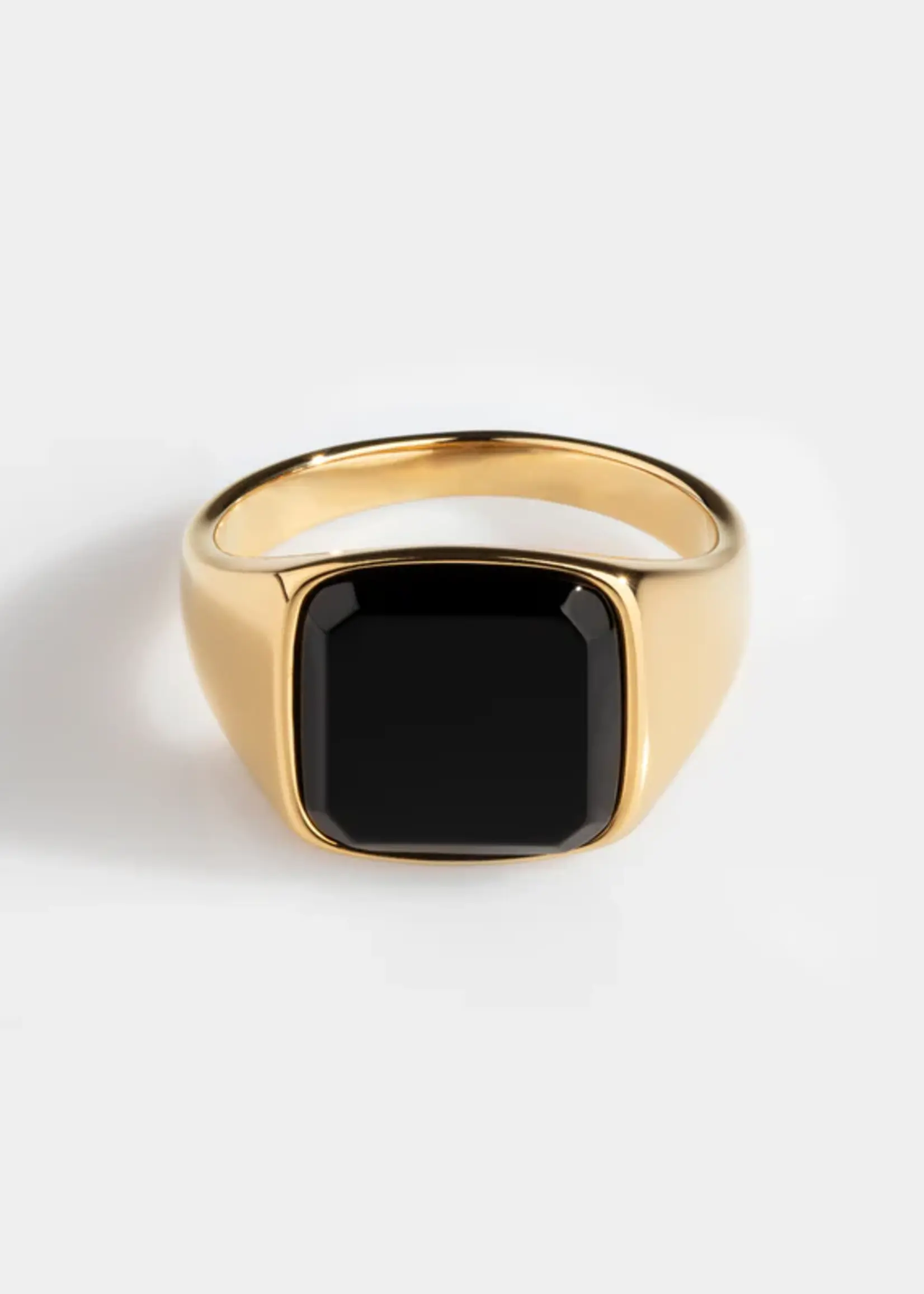 Northern Legacy Black Onyx Signature - Gold Tone Ring 21