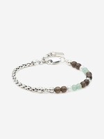 Buddha to Buddha 925 Sterling Zilveren 038AV - Stacking Bracelet Spirit Bead Silver Aventurine Smokey Quartz