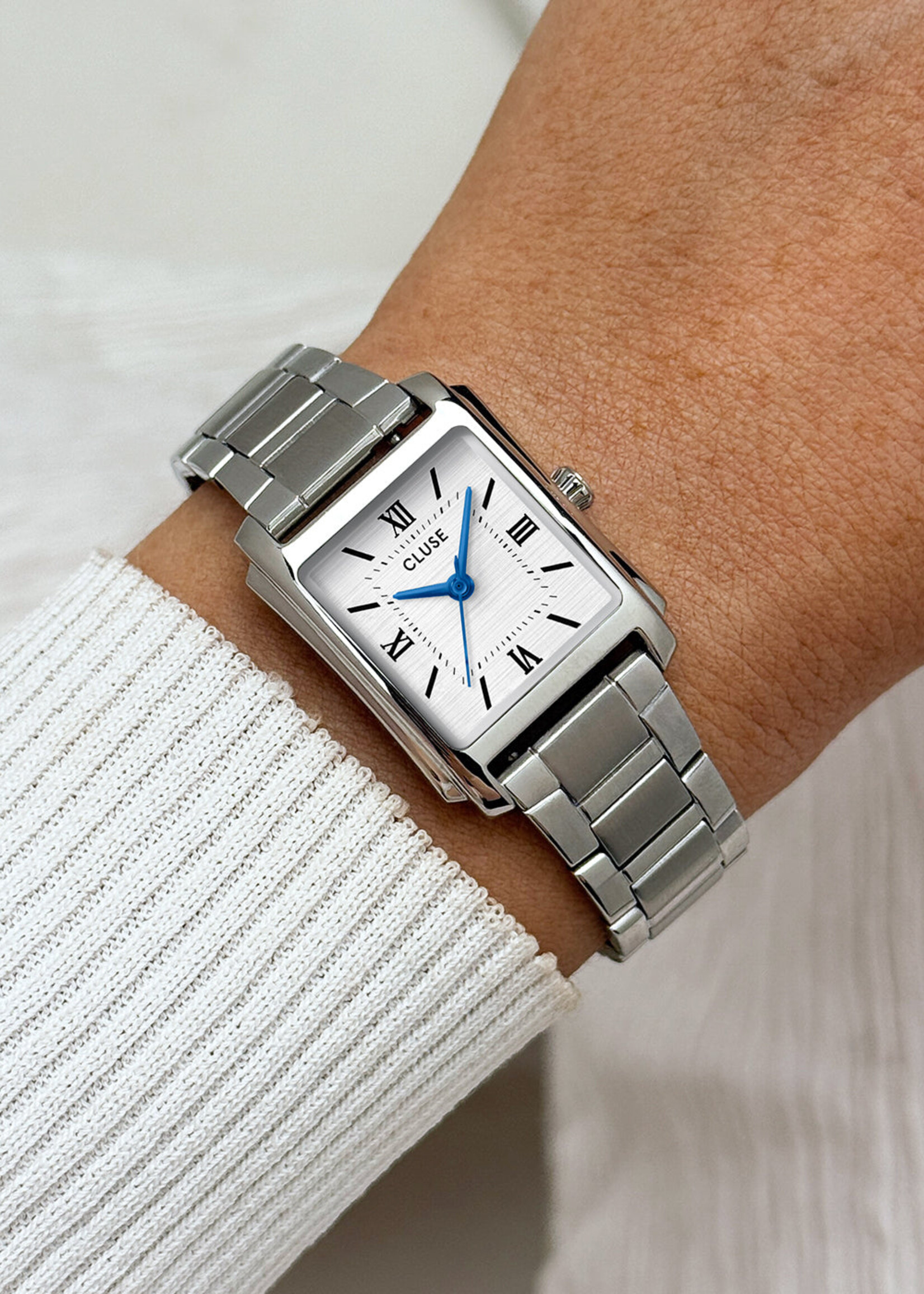 Cluse Anglée Watch Steel, Full Silver Colour