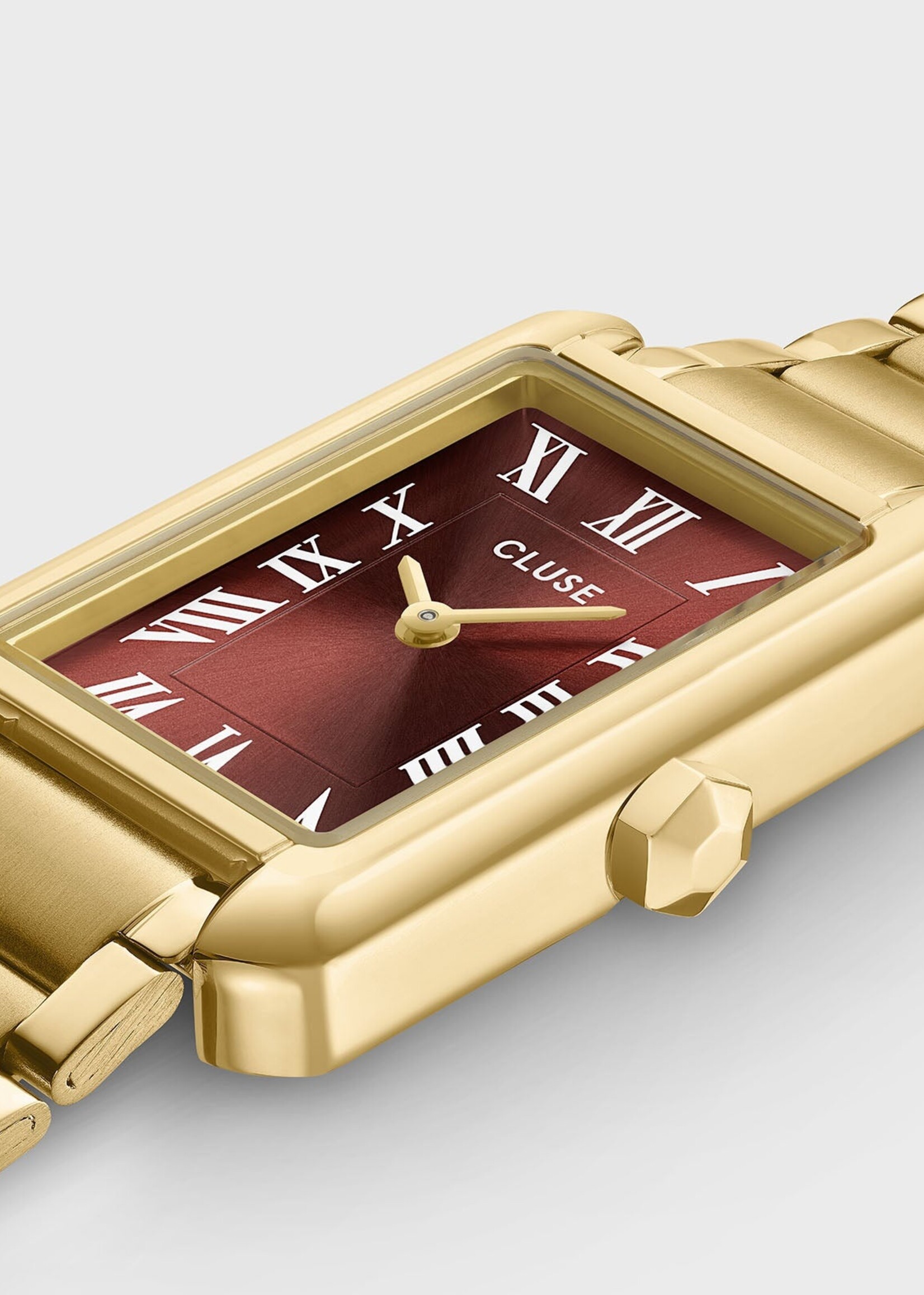 Cluse Belisenna Watch Steel, Mocha, Gold Colour