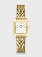Cluse Gracieuse Mini Watch Mesh, White, Gold Colour