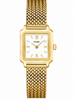 Cluse Gracieuse Mini Watch Mesh, White, Gold Colour