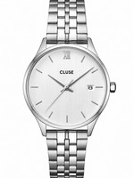 Cluse Minuit Date Watch Steel, Full Silver Colour