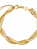 Cluse Twisted Snake Bracelet, Gold Colour