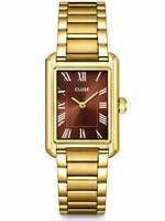 Cluse Belisenna Watch Steel, Mocha, Gold Colour