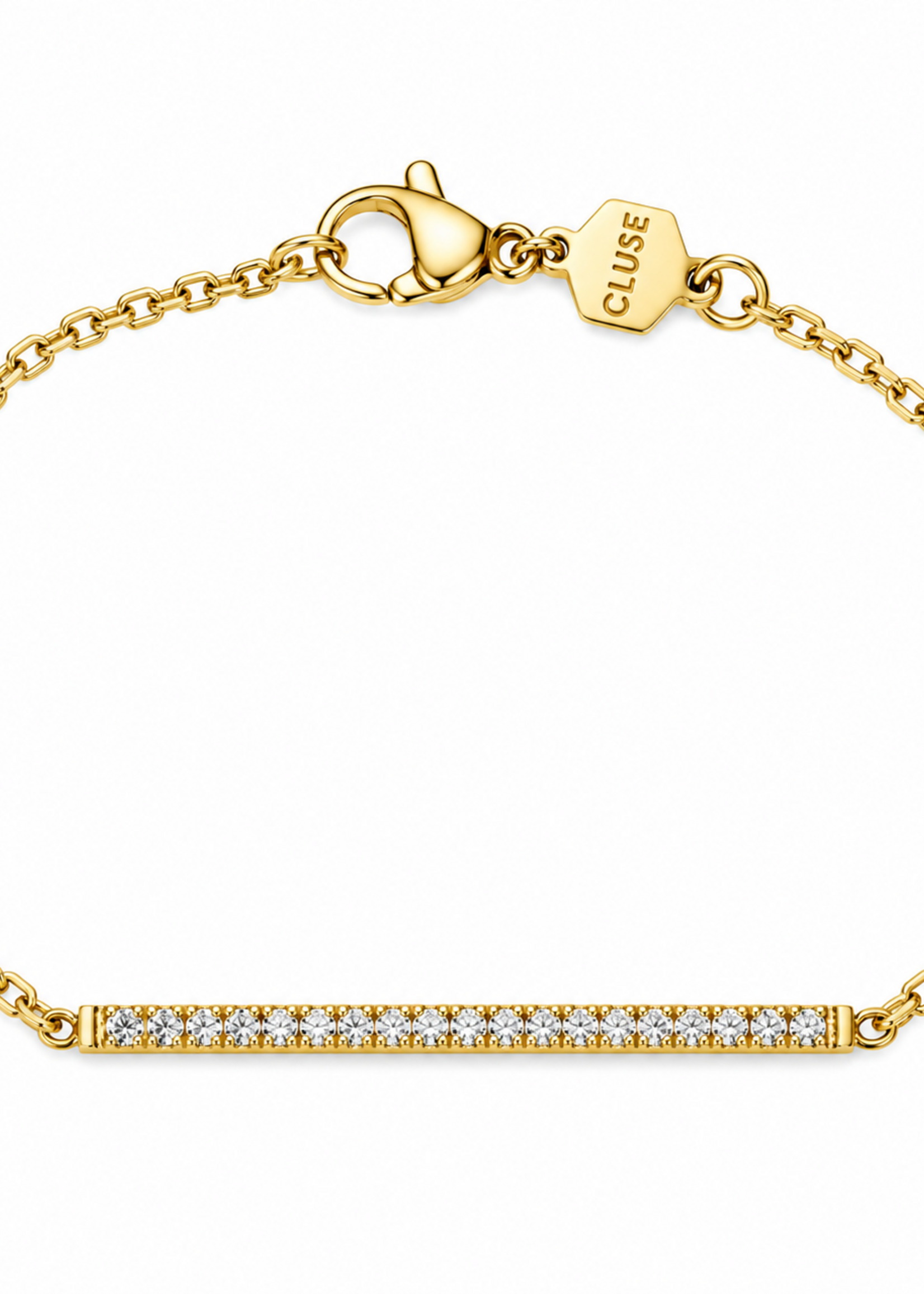 Cluse Élevé Flat Zirconia Chain Bracelet